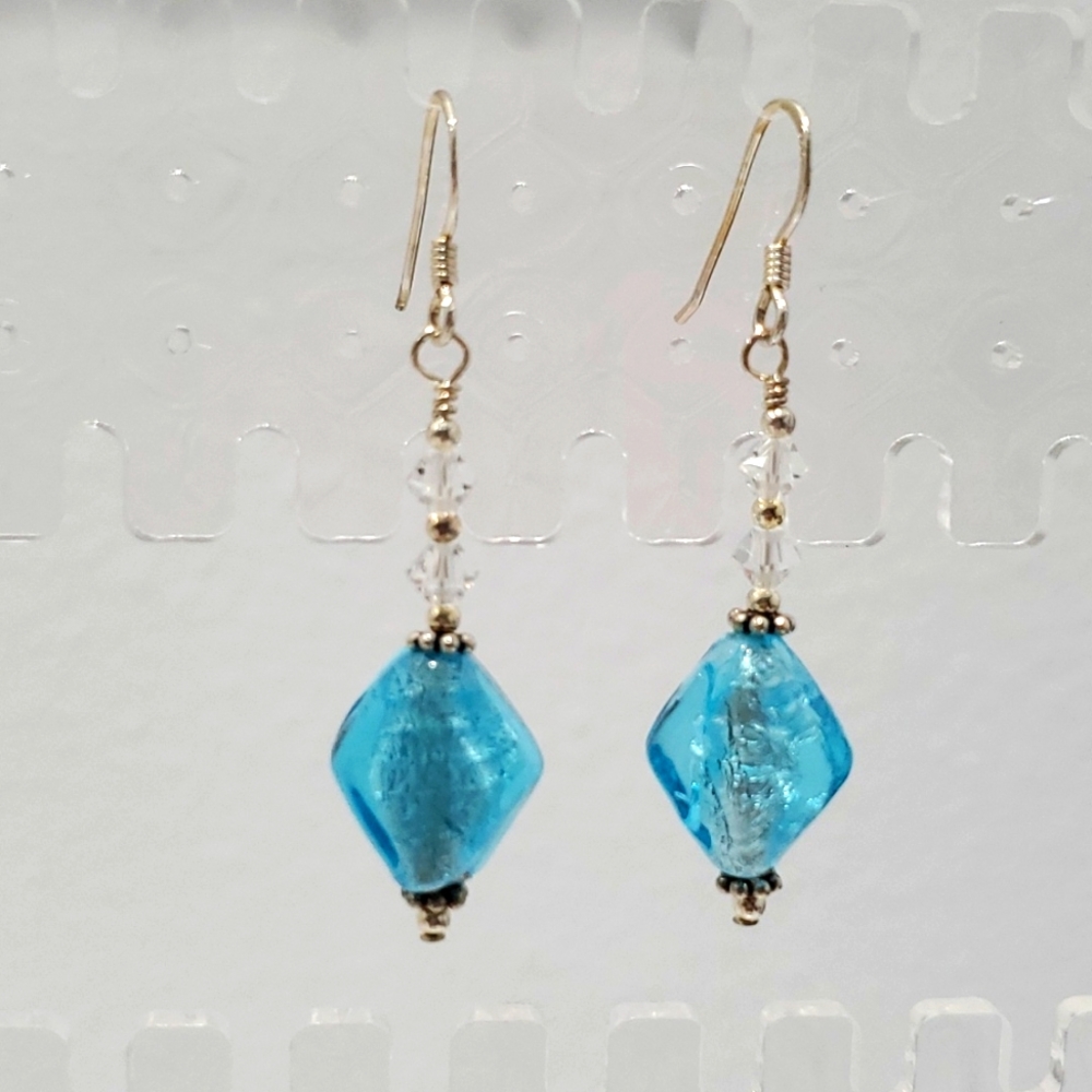 Sterling Silver & Swarovski Crystals Earrings. Gorgeous! NWT